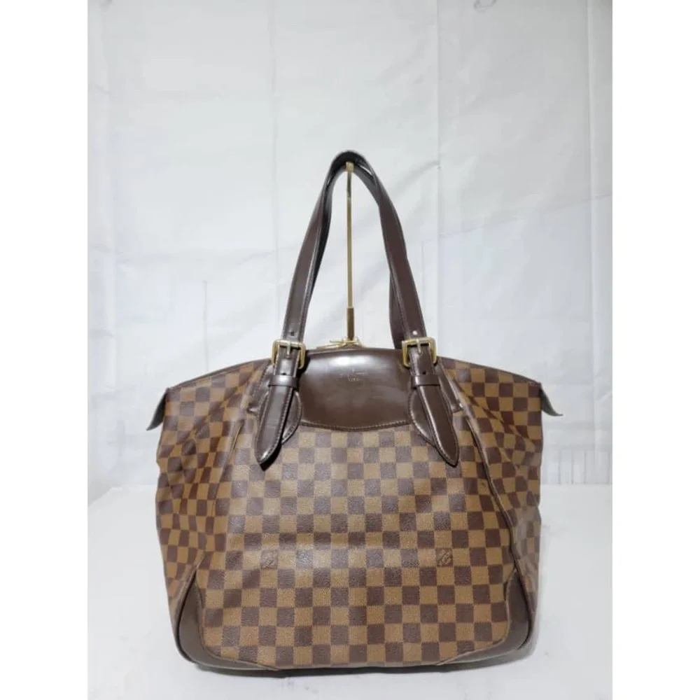 Authentic Louis Vuitton Damier Ebene Verona GM Bag Brown